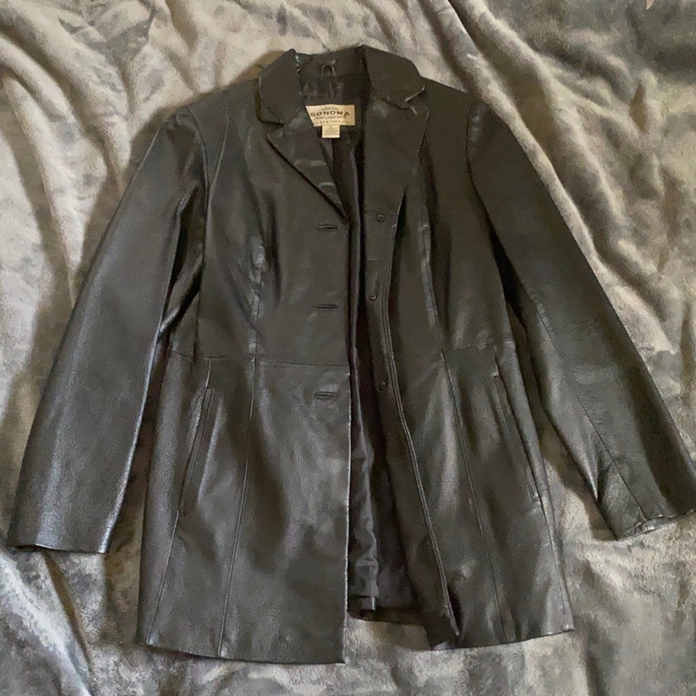 NWOT. Vintage Sonoma Genuine Leather Jacket